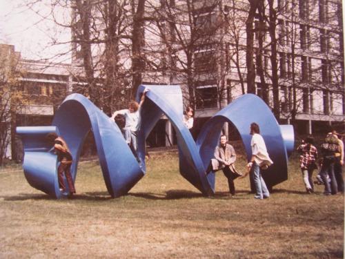 Im Park der Kunstakademie 1972